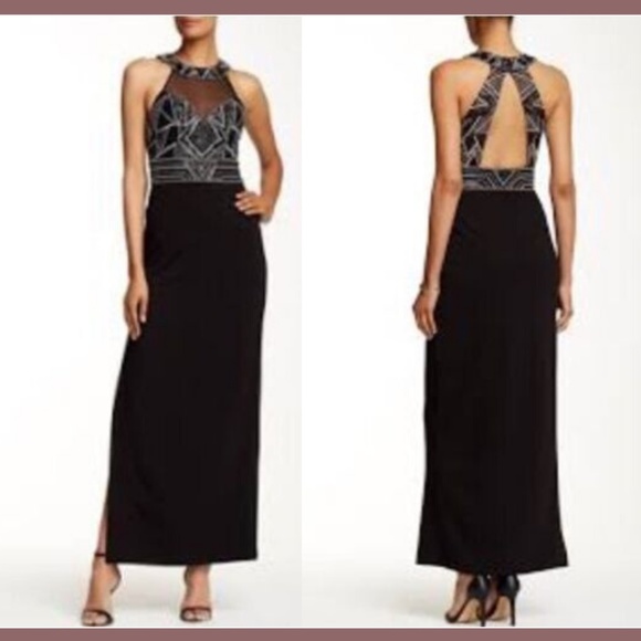 Sue Wong Dresses & Skirts - NEW SUE WONG Beaded Empire Waist‎ Grecian Halter Neck Gown [SZ 10 ]